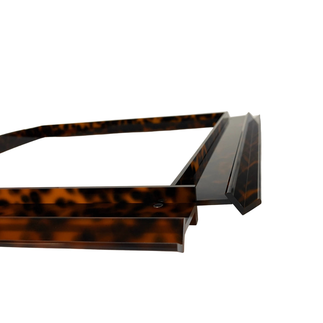 Luxury Handmade Tortoise Shell Acrylic Mahjong Racks and Pushers Set (4 Pieces)