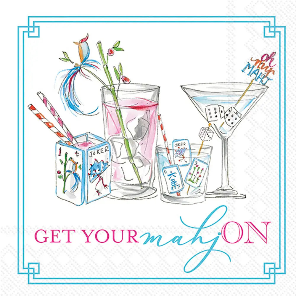 Cocktail Napkins | Get Your Mahj On
