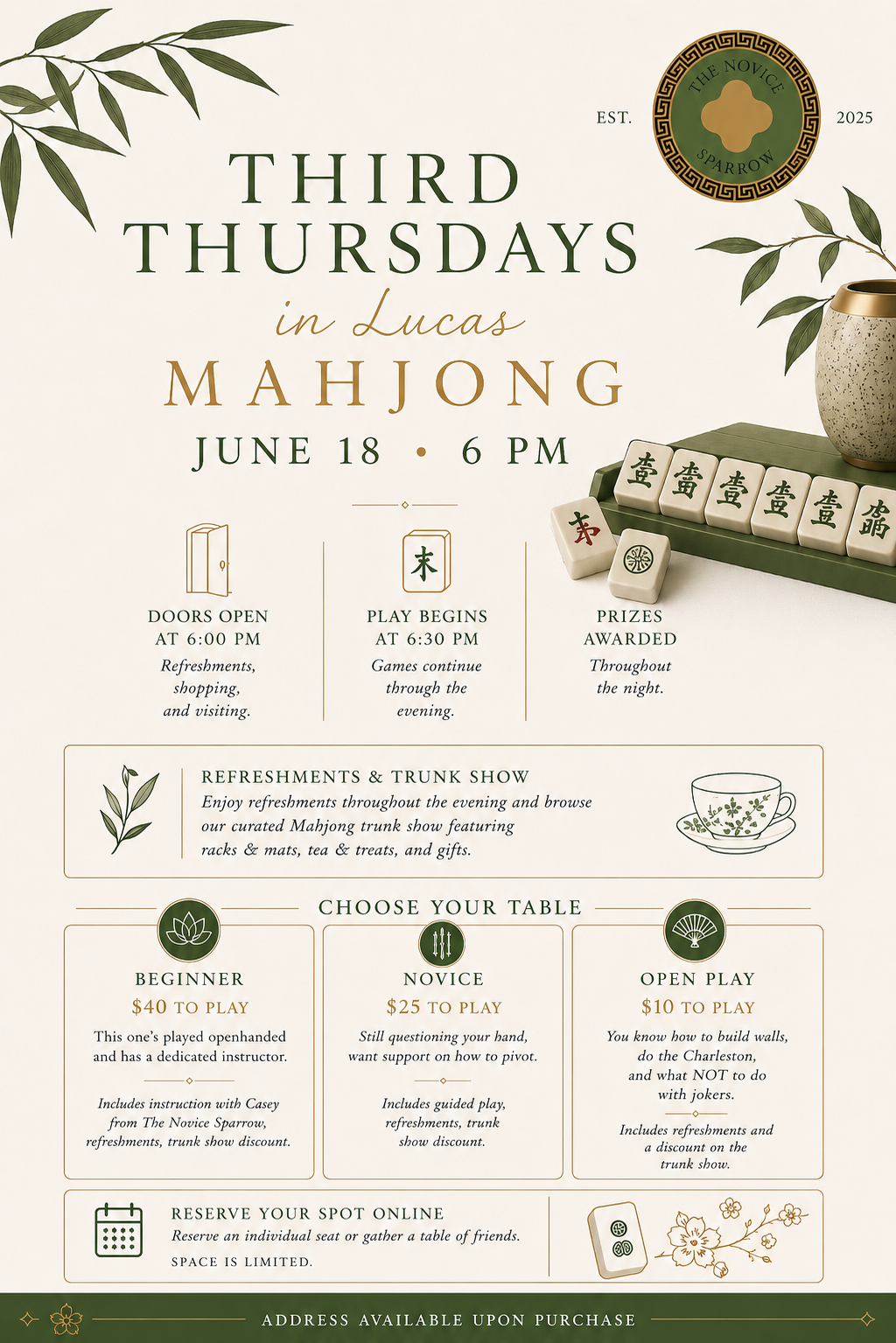 June 18, 2026 - THIRD THURSDAY