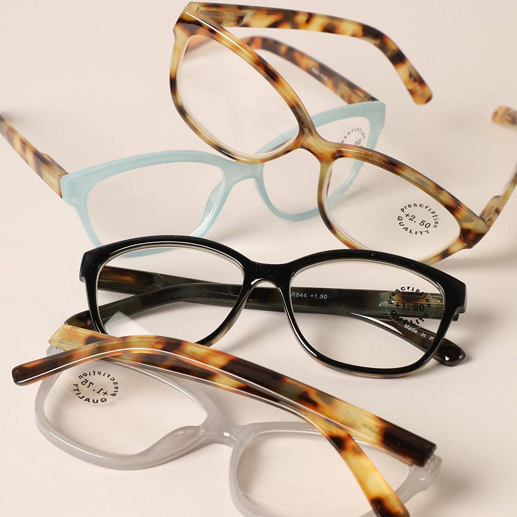 Round Leopard Frame Reading Glasses