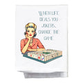 Sassy Girl Dish Towel | When Life Deals You Jokers
