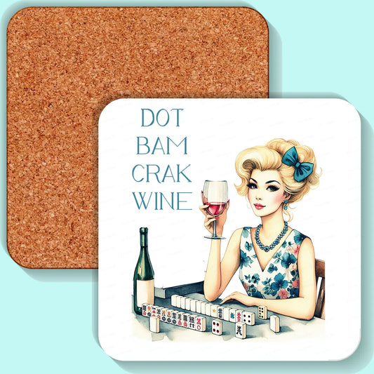 Coaster, Sassy Girl, Mahjong, Dot Bam Crak Wine