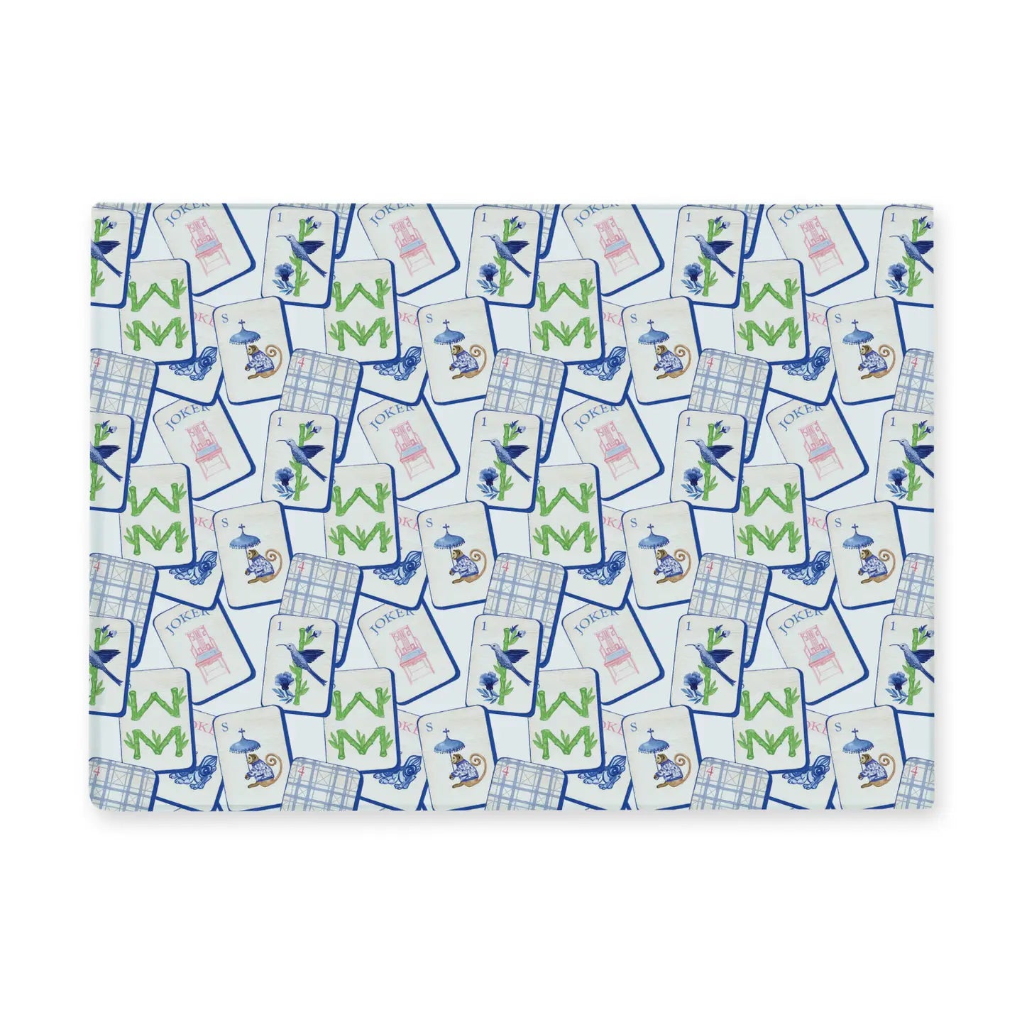 Cutting Board- Mahjong Blue