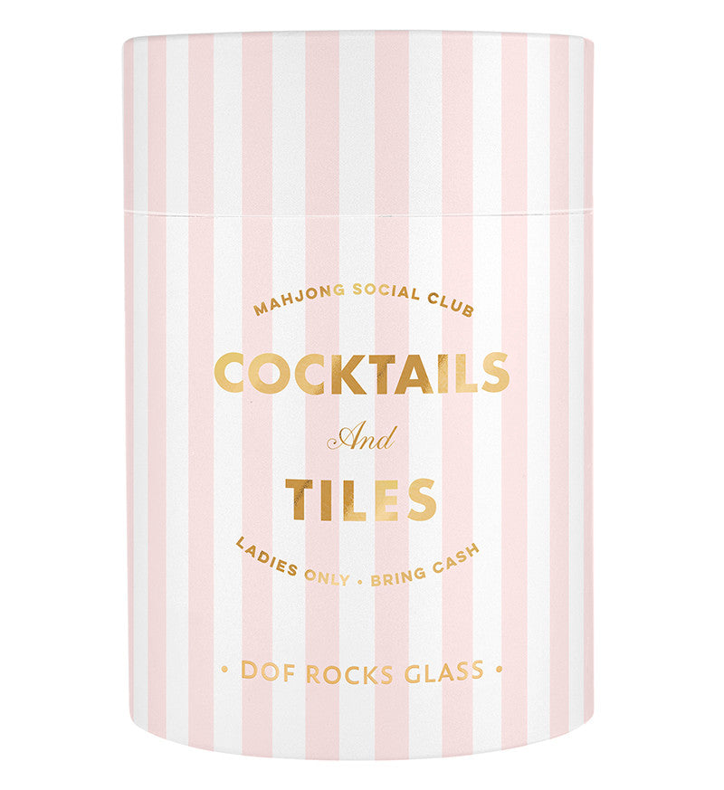 Gold Foil Rocks Glass | Cocktails and Tiles (Set of 2)