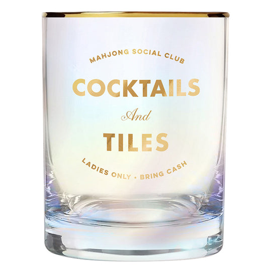 Gold Foil Dof Rocks Glass - Cocktails and Tiles