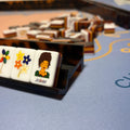 Luxury Tortoise Shell Mahjong Racks & Pushers Set (4 Pieces)