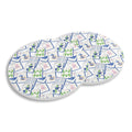 Ceramic Coasters (Set of 4) - Mahjong Tiles Blue