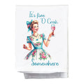 Sassy Girl Dish Towel | It's Five O'crak