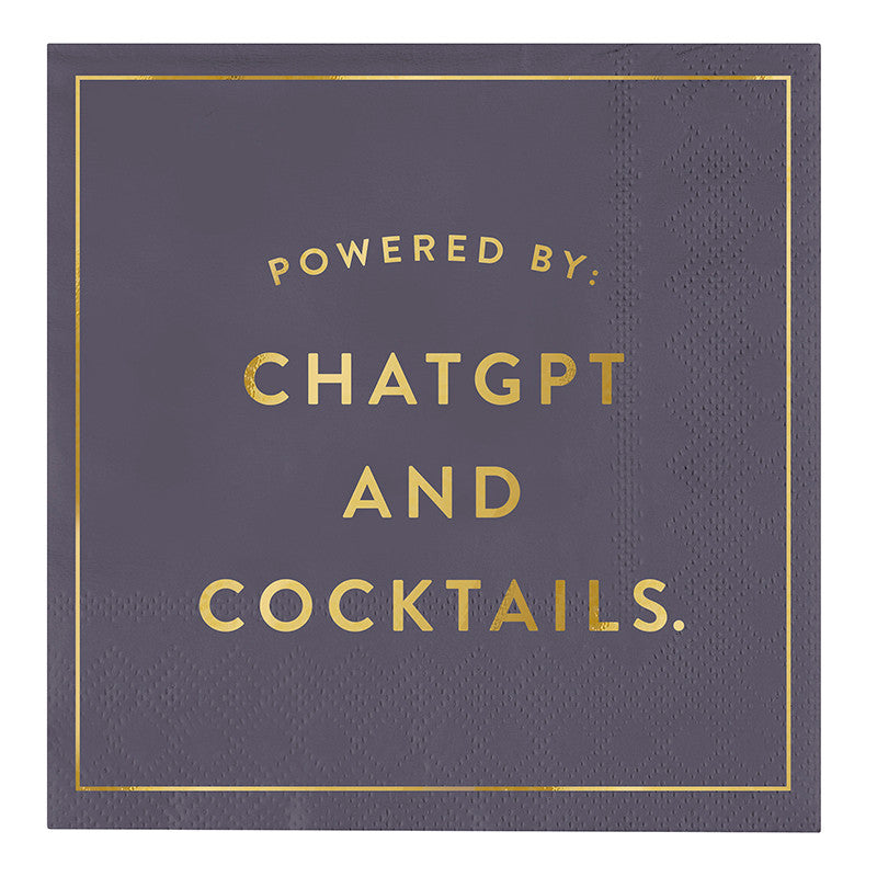 Cocktail Napkins - Chatgpt and Cocktails