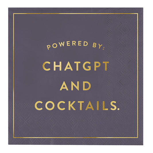 Cocktail Napkins - Chatgpt and Cocktails