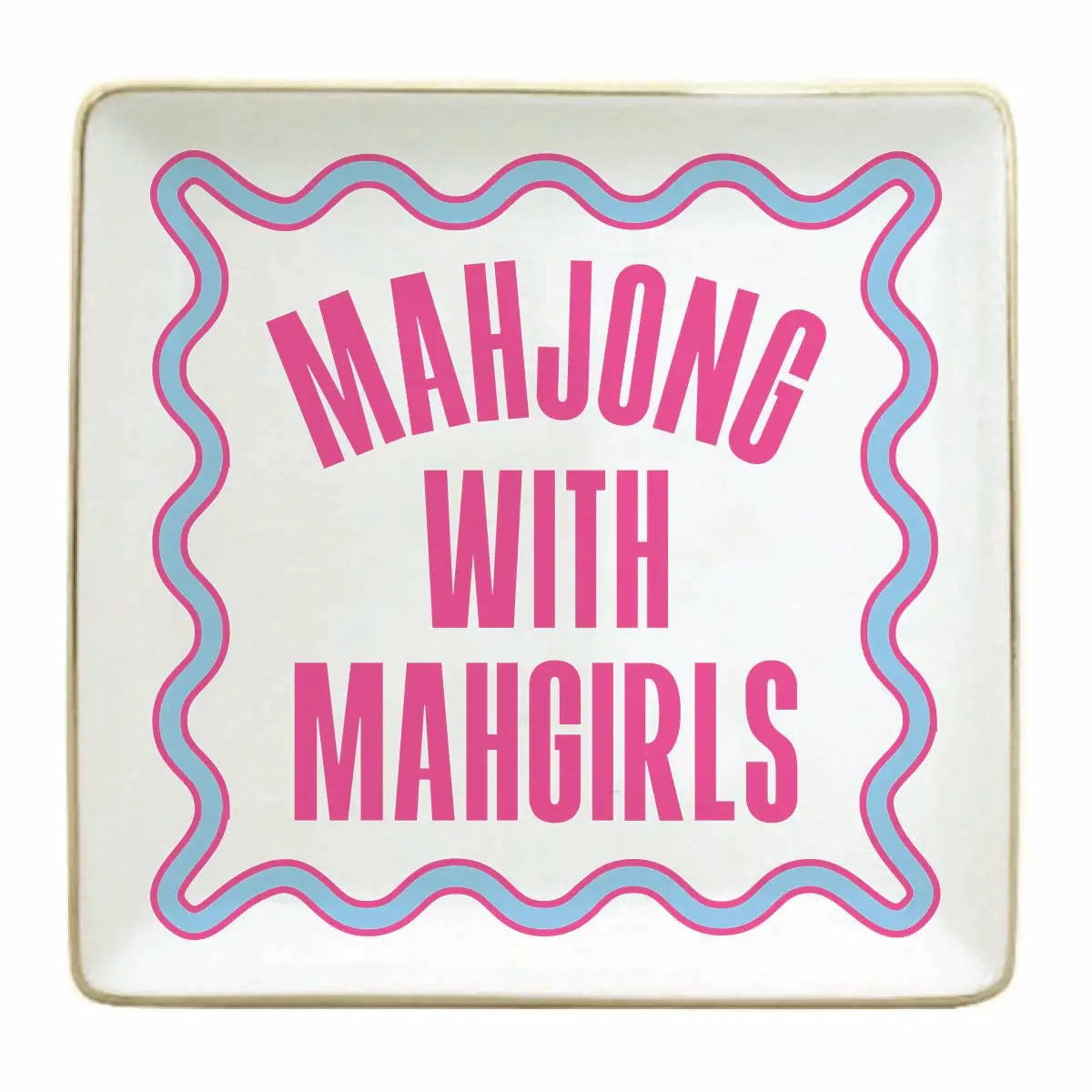Mahjong Ceramic Trinket Tray | Mahgirls Trinket Tray